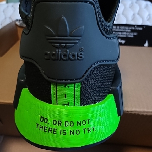 Adidas Star Wars Black and Neon Green Sneakers - Picture 4 of 6